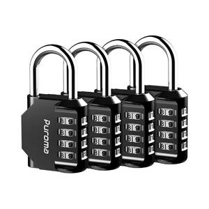 Puroma 4 Pack 1.3 Inch Combination Lock