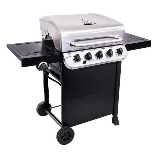 5 burner stainless steel gas grill