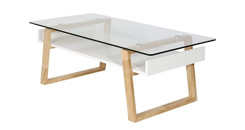 White Glass Coffee Table