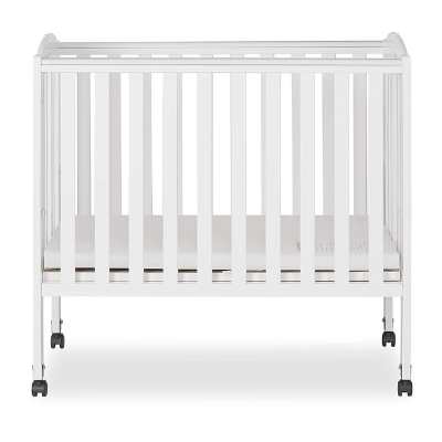 Dream On Me 2 In 1 Portable Folding Stationary Side Crib