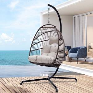 Patio Wicker Hanging Chair Indoor & Outdoor