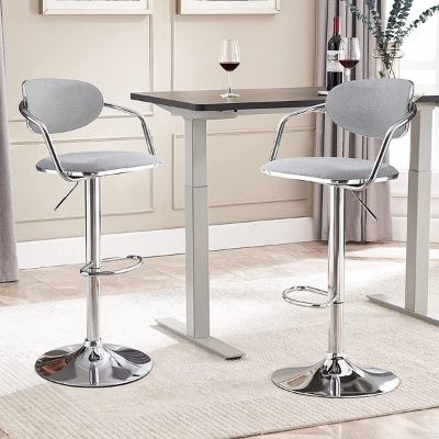 Tall bar stools with backs and arms