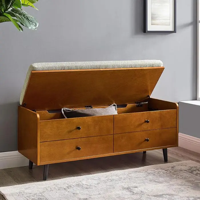 Mid Century Modern Storage Benche