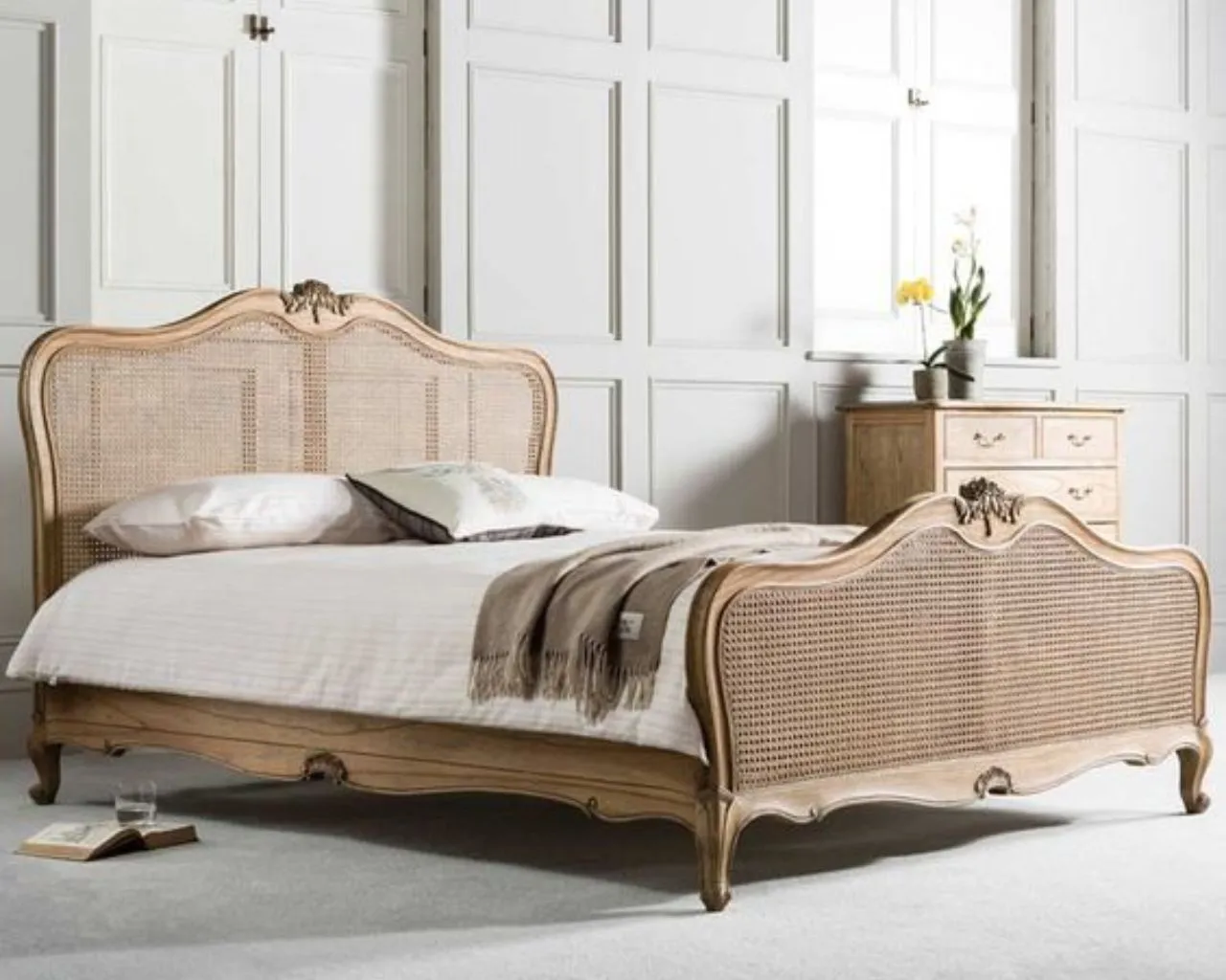 French Cane Bed
